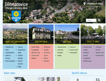 Tablet Screenshot of detmarovice.cz